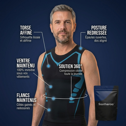 T-shirt de compression Sootheraa™ | Le débardeur qui redresse, gaine et transforme ta silhouette.