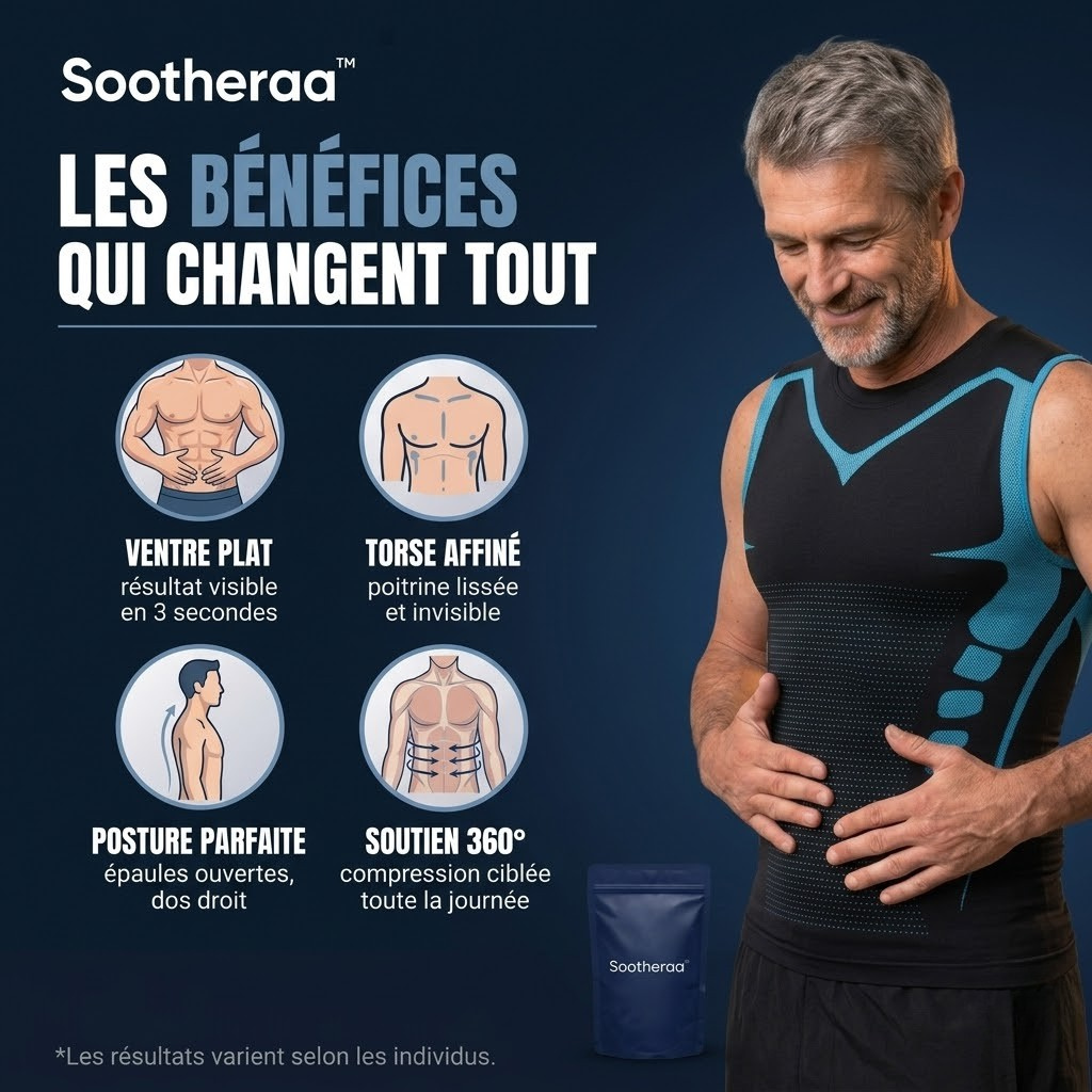 T-shirt de compression Sootheraa™ | Le débardeur qui redresse, gaine et transforme ta silhouette.