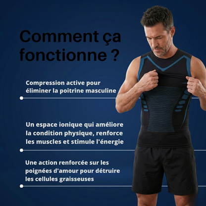 T-shirt de compression Sootheraa™ | Le débardeur qui redresse, gaine et transforme ta silhouette.