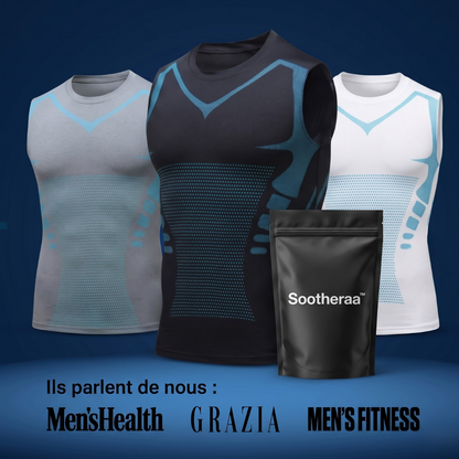 T-shirt de compression Sootheraa™ | Le débardeur qui redresse, gaine et transforme ta silhouette.
