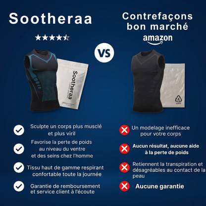 T-shirt de compression Sootheraa™ | Le débardeur qui redresse, gaine et transforme ta silhouette.